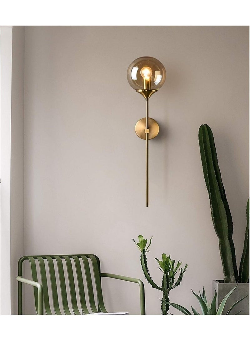 AFN Modern Vertical Wall Sconce with Globe Light Design, Elegant Decorative Wall Lamp for Bedroom Living Room Hallway, Energy Efficient LED Compatible | Wall Light, LED Sconce, Modern Lighting - Image 5