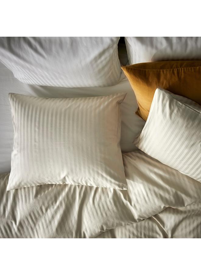 زبون غطاء لحاف وغطاء وسادة، بيج فاتح، 150×200/50×80 سم - Image 3
