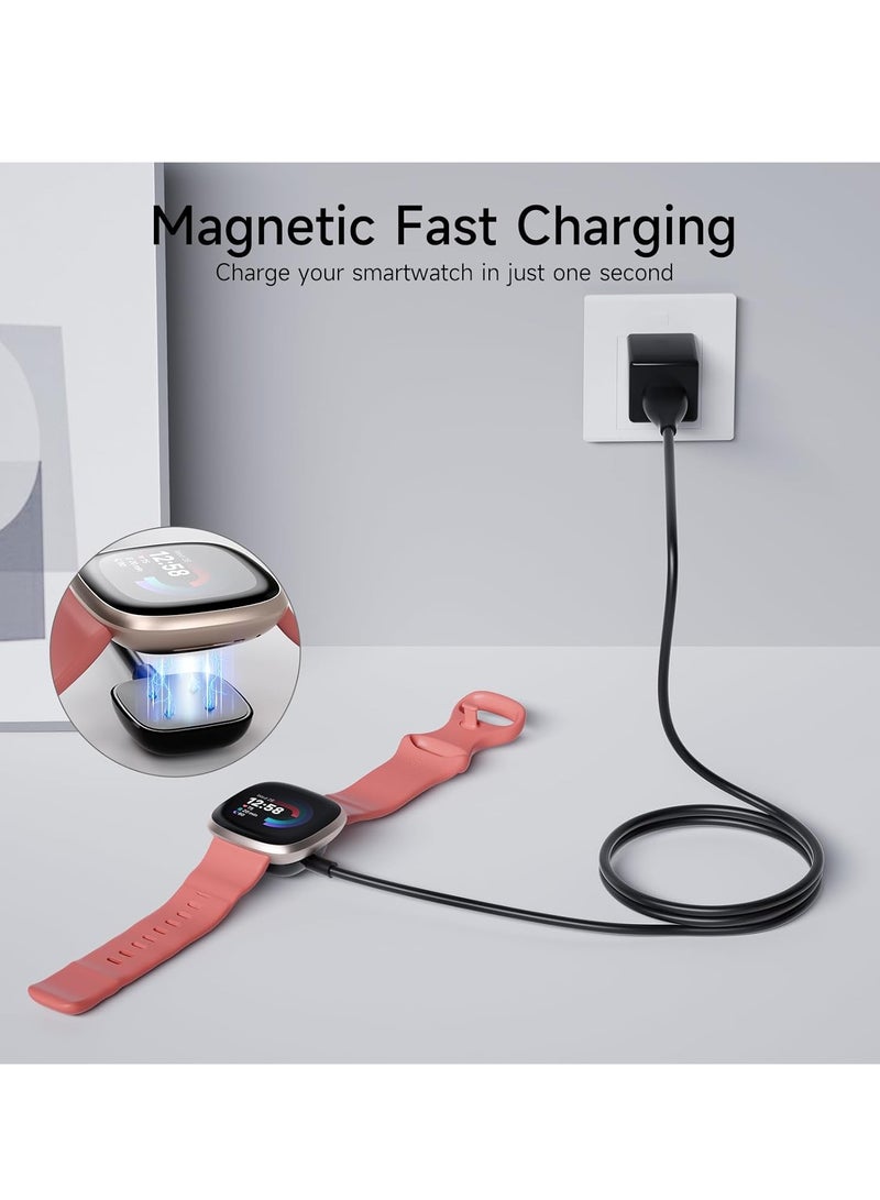 Charger for Fitbit Sense/Sense 2/Versa 3/Versa 4, Replacement USB Charging Cable Cord for Fitbit Smart Watch 【3.3ft/100cm】 - Image 3