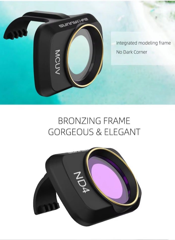 Sunnylife Camera Lens Filter MCUV ND4 ND8 ND16 ND32 CPL ND/PL Filters for Mavic Mini（CPL, ND8, ND16） - Image 4