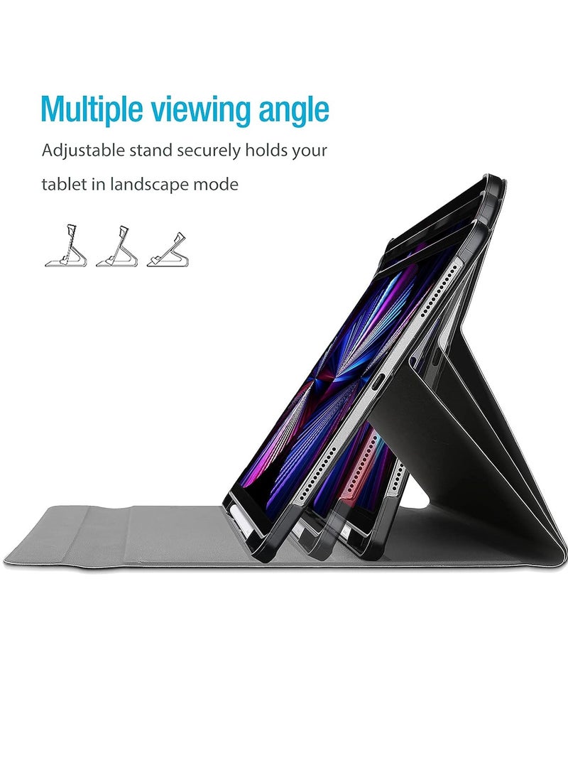 Procases iPad Pro 11 Keyboard Case 2022 2021 2020 2018 Slim Shell Lightweight Cover with Magnetically Detachable Wireless Keyboard Black - Image 3