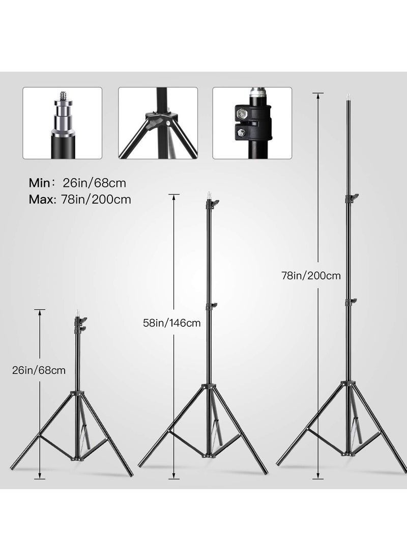 Glanfen 12 inch LED Video Light Kit,2700K-7500K 10W Photography Studio Light with Tripod Stand and Phone Holder for Video Recording, Game Streaming  - Image 5