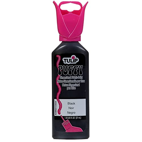 Tulip Dimensional Fabric Paint 1-1/4 Ounces-Puffy-Black - Image 4