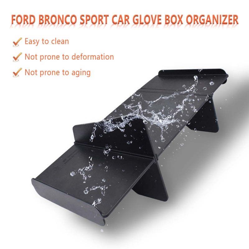 JLQP Upgrade Glove Box Dividers Organizer for Ford Bronco Sport 2021-2026/Ford Escape 2020-2026 Accessories,Car Glove Box Organizer Divide Space ABS Storage Classification Accessories(Not Fit Bronco Model) - Image 5