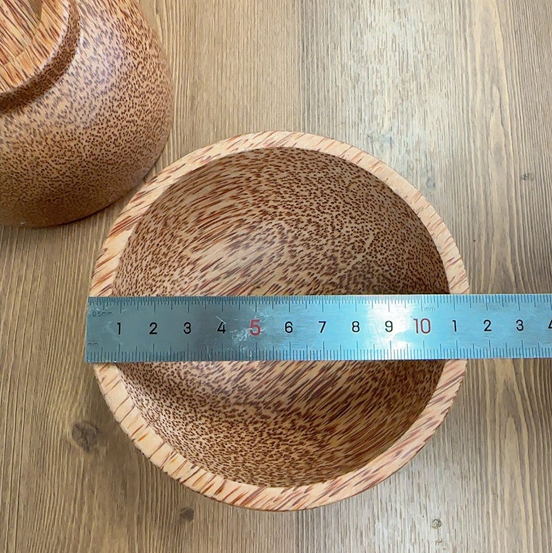 Natural Coconut Bowls Large Belly Creative Eco-FriendlyPure coconut wood rice bowl is not hot and does not leak Pure coconut wood rice bowl is not hot and does not leak