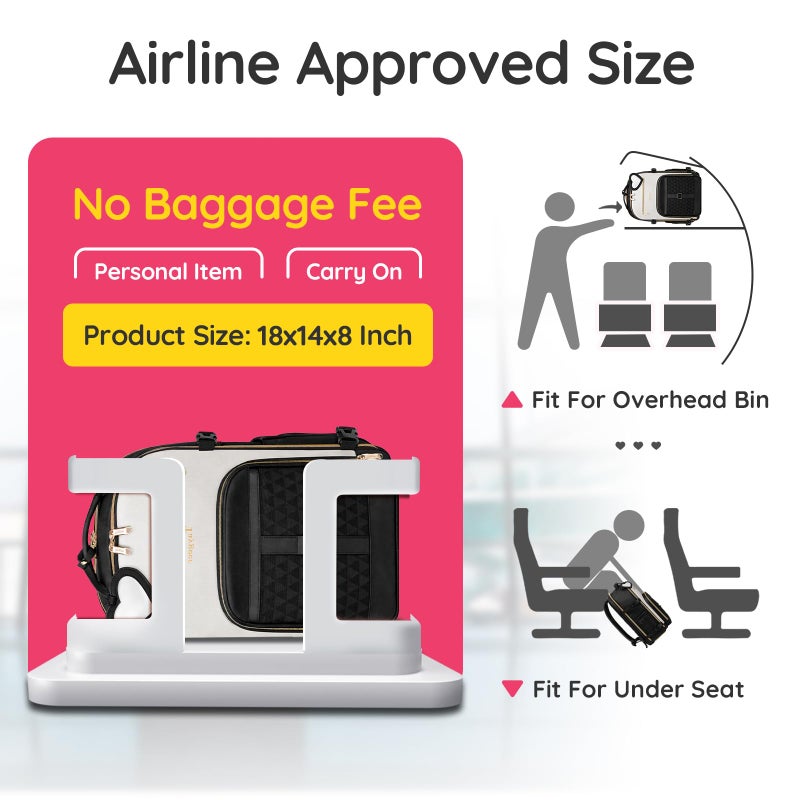 Taygeer Carry on Backpack for Airplanes, TSA Travel Backpack with Shoe Compartment & Luggage Tags, Airline Personal Item Bag for Women Teens, Black - Image 3