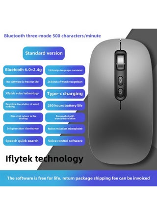 Translation Input Microphone Voice Control Speech Wireless AI Recognition Flying Intelligent Communication Bluetooth Voice Mouse Typing-Specification:Qingying Metallic Gray Standard Version Qingying 500 Words/minute丨97% Recognition Rate丨long Battery Life - pzsku/Z81154E620E85379F9F7FZ/45/_/1742552362/87d91289-fb9b-4031-ae1c-af7daa7f81d0