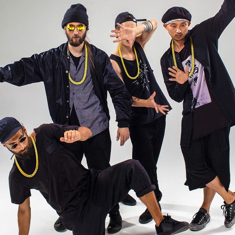 Gejoy 4 Pieces Fake Gold Chains Stainless Steel Chunky Necklace Faux 80s, 90s Gold Chain for Hip Hop Rapper Party Favors, 8 mm 24 Inch Long - Image 4