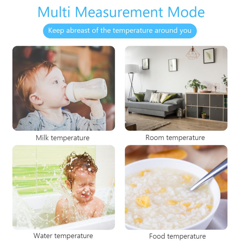 Infrared Thermometer: Blue, Backlight LCD Digital Display, Lightweight Portable Device - Built-in Pointer, Precise Non-contact Measurement for Home, Daily Body Temperature Monitoring - Image 5