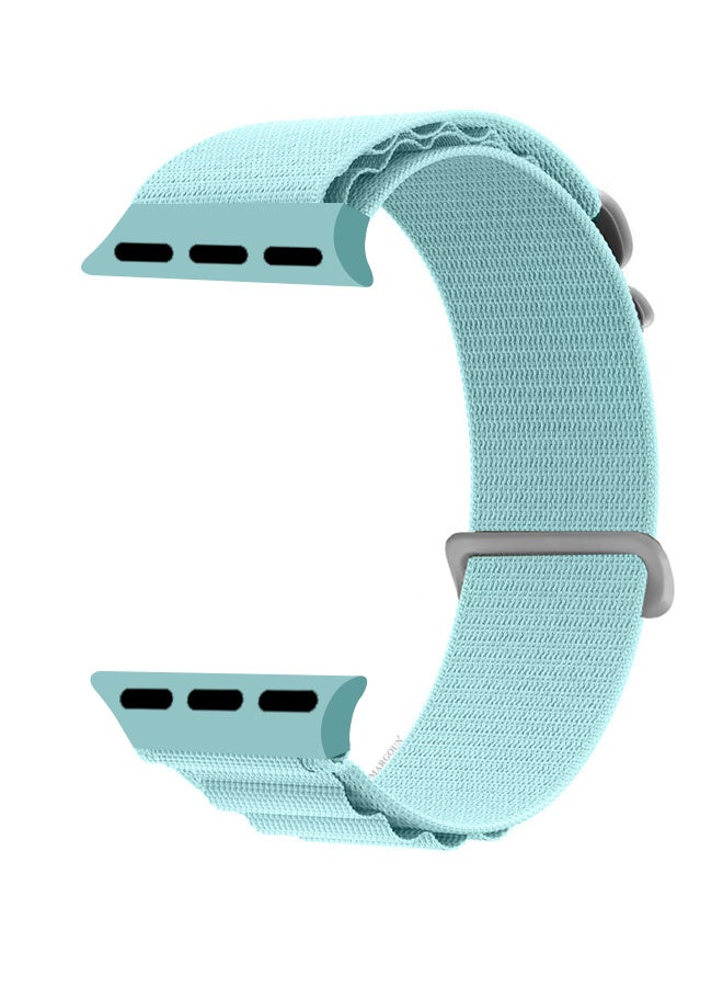 Replacement Band for Apple Watch Band 49mm 46mm 45mm 44mm - Alpine Loop Band for Women Men - Adjustable With Metal G-Hook Strap For iWatch Ultra Series SE 8/7/6/5/4/3/2/1 - Light Blue - Image 2