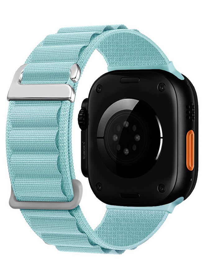 Replacement Band for Apple Watch Band 49mm 46mm 45mm 44mm - Alpine Loop Band for Women Men - Adjustable With Metal G-Hook Strap For iWatch Ultra Series SE 8/7/6/5/4/3/2/1 - Light Blue - Image 5