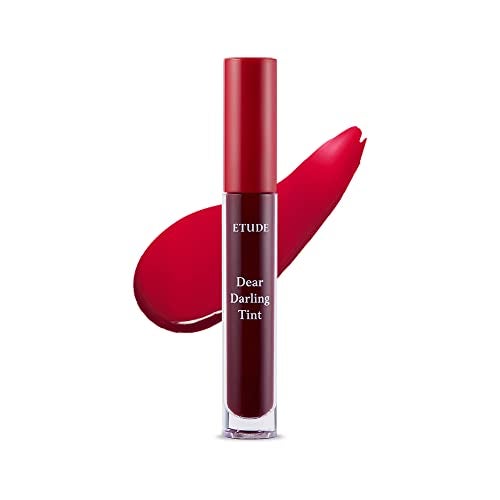 ETUDE Dear Darling Water Gel Tint (#RD302 Dracula Red) (21AD) | Long-lasting Effect up with Fruity, Juicy, Moist, and Vivid coloring - Image 1