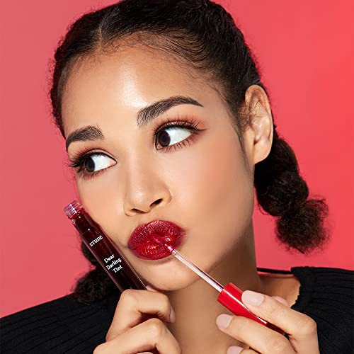 ETUDE Dear Darling Water Gel Tint (#RD302 Dracula Red) (21AD) | Long-lasting Effect up with Fruity, Juicy, Moist, and Vivid coloring - Image 2