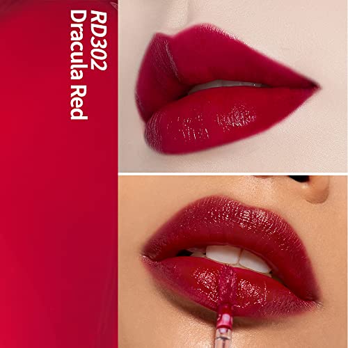 ETUDE Dear Darling Water Gel Tint (#RD302 Dracula Red) (21AD) | Long-lasting Effect up with Fruity, Juicy, Moist, and Vivid coloring - Image 3