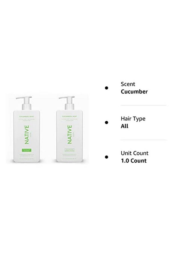 native - Shampoo And Conditioner Set Sulfate Free Paraben Free Dye Free With Naturally Derived Clean Ingredients 16.5 Oz (Cucumber & Mint Volumizing) - Image 1