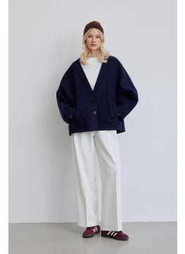Manuka Pleat Detailed Palazzo Trousers White  - Image 4