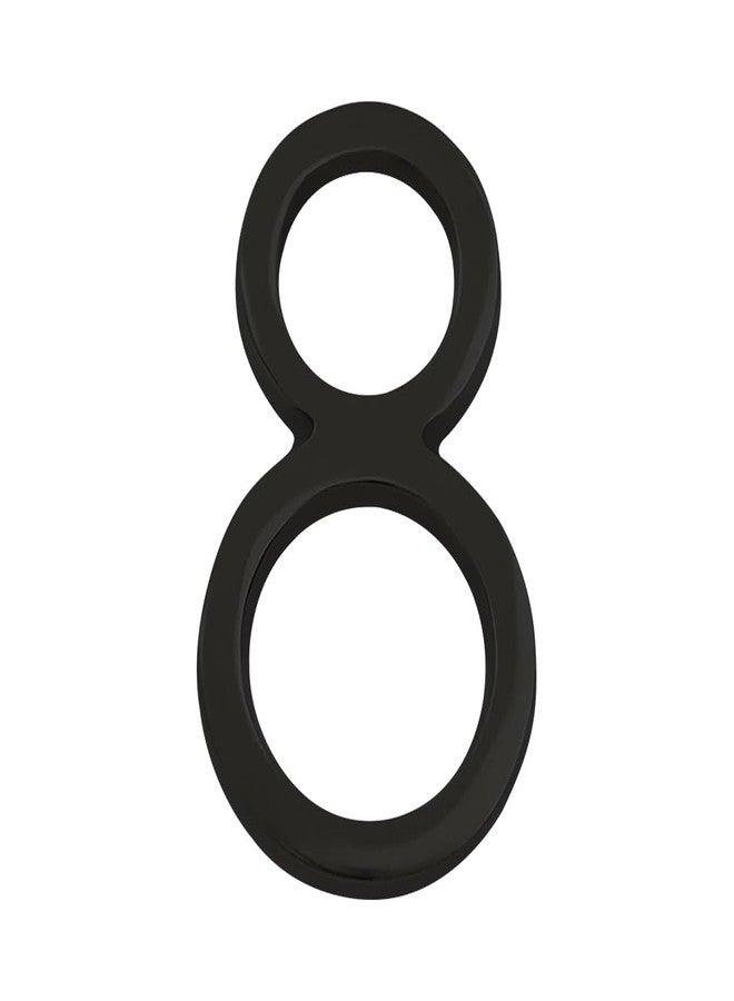 DecorTwist® House Number for Outdoor Black Home Hotel Door Numbers for Gate Outside Hostel Lodge Apartment College Library Rack Number 4" Inch Height (Number 8) - Image 1