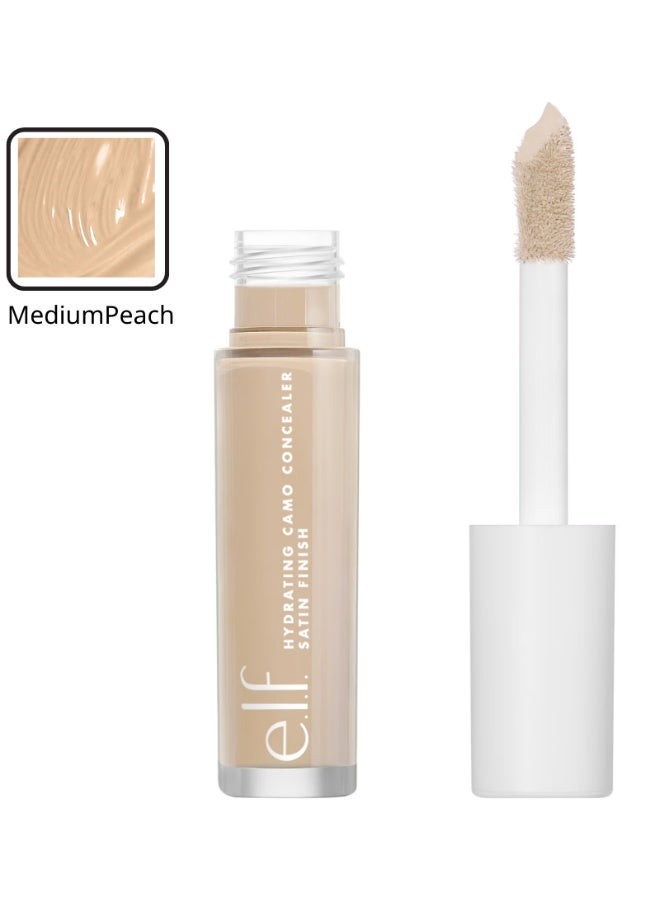 إلف كونسيلر مرطب مموه، خفيف الوزن، تغطية كاملة، يدوم طويلاً، يخفي العيوب، يغطي، لمسة نهائية ساتانية (خوخي متوسط) - Image 1