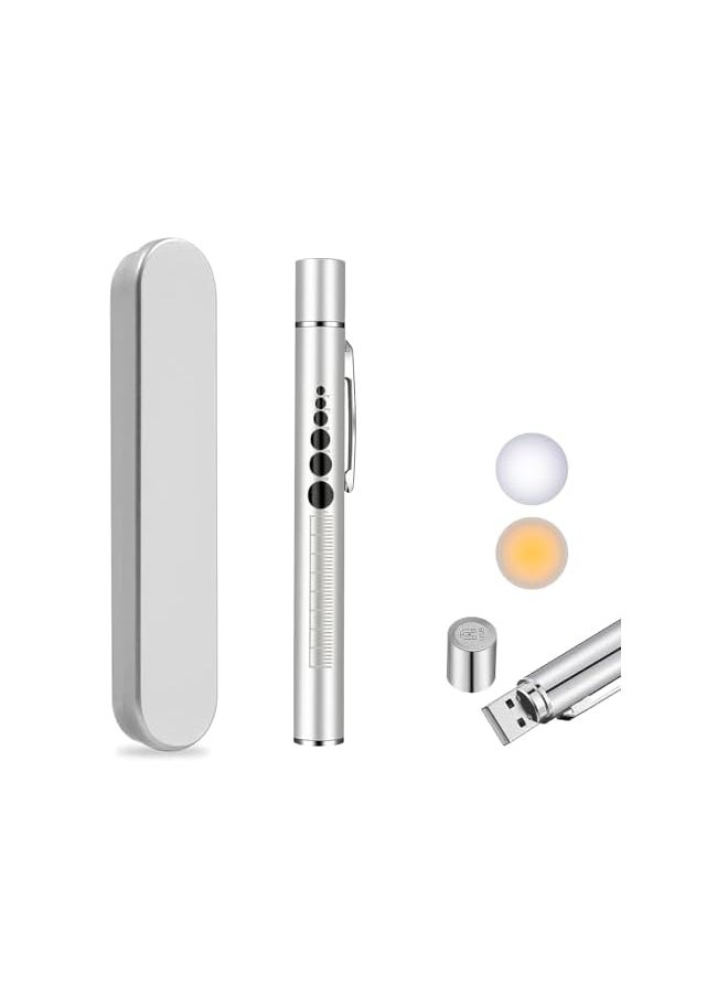 PROMASS promass Mini Flashlight, USB Rechargeable Dual Light Source Pocket Small Handy LED Torch Pen Flashlight with Stainless Steel Clip for Home and Outdoor Activities  - Image 2