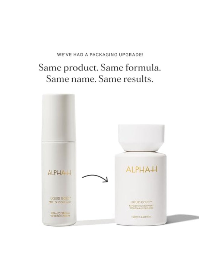 ALPHA-H LIQUID GOLD EXFOLIATING TREATMENT WITH 5 GLYCOLIC ACID 100ml - Image 4