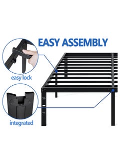 NANAO Easy to Assembled Sturdy Queen Size Bed Frame Heavy Duty Frame Metal Bed Frame Suitable for Bedroom  - Image 5