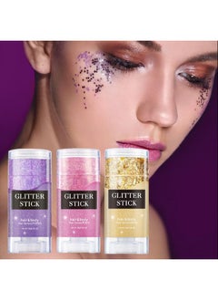 Purple Face Glitter Stick,Holographic Sequins Paint Sparkling Body Glitter Gel Makeup For Women. (Purple Face Glitter Stick) - pzsku/Z8115CD5595E7C5470341Z/45/_/1733729748/fe95c372-3628-4061-90f5-6e51804de1d6