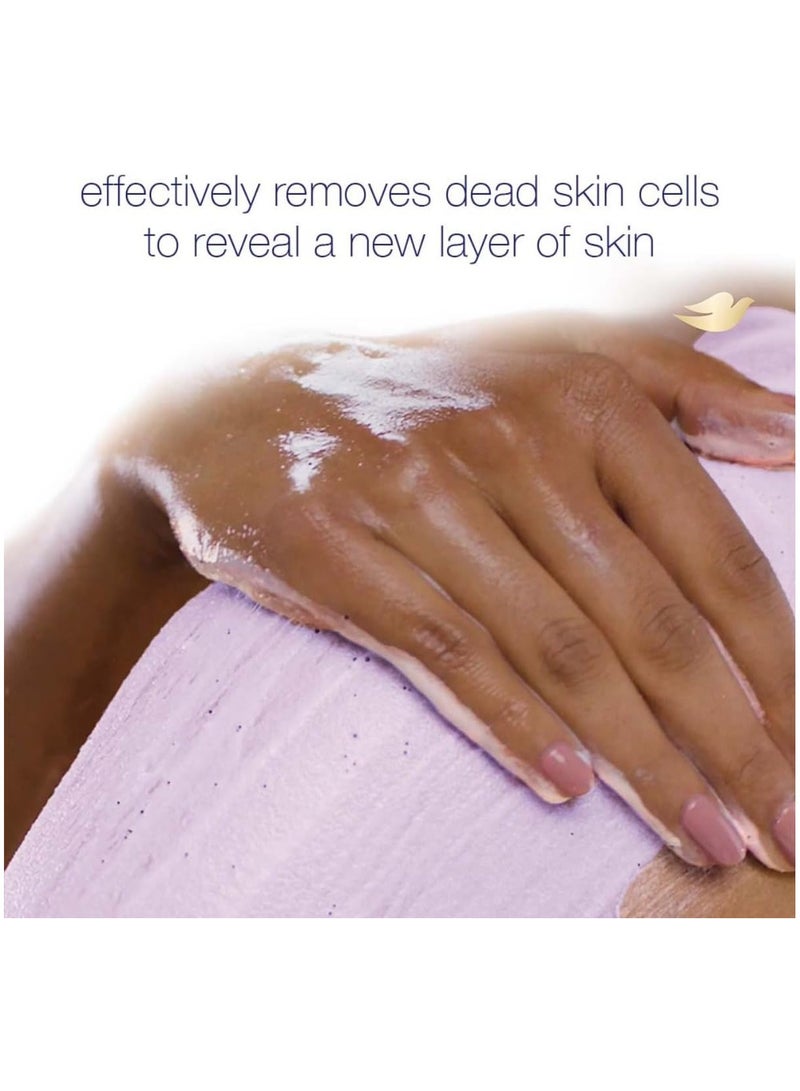 Dove Exfoliating Body Polish, 298g | Crushed Lavender & Coconut Milk | Gently Exfoliates & Moisturizes Skin | Silky Smooth & Nourished Body Scrub - Image 4