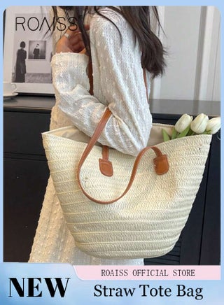 Women Straw Woven Shoulder Bag Summer Beach Travel Crossbody Handbag Classics Satchel Purse Woven Handbags Women Straw Tote Bag with Zip Woven Basket Bags - pzsku/Z8115F37356D61C0F6E58Z/45/_/1692256231/86ede824-cfbd-4825-8159-b2eb25018e5c