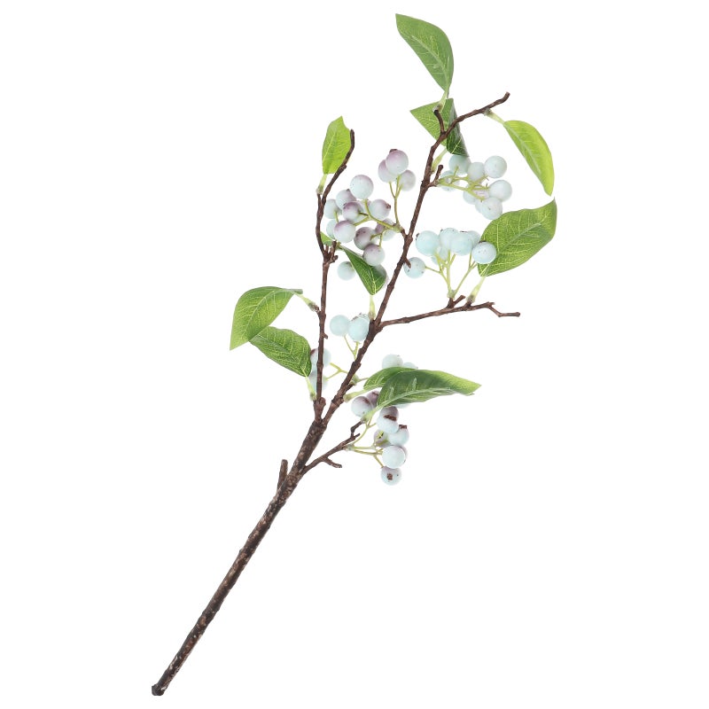 Simulation Berry Branch Pick Realistic Fake Branch Stem Realistic Artificial Branch Lifelike Berry Stem Holiday Party Decoration - Image 1