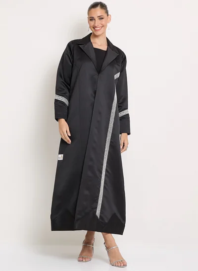 Rosette Abaya Royal Abaya with Embroidery Jacket style