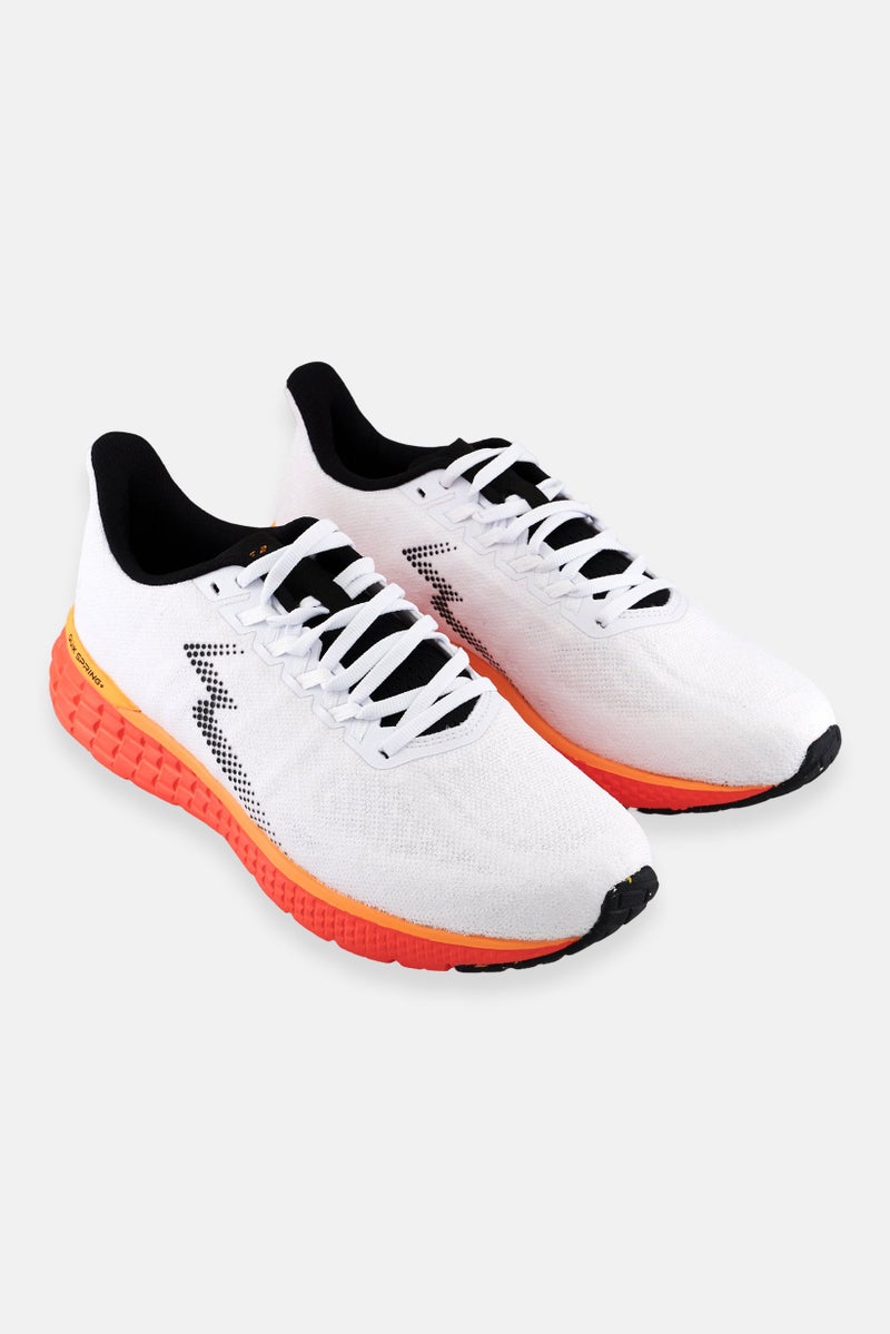 361 Degrees أحذية جري نسائية مزينة بالدانتيل، بيضاء - Image 1