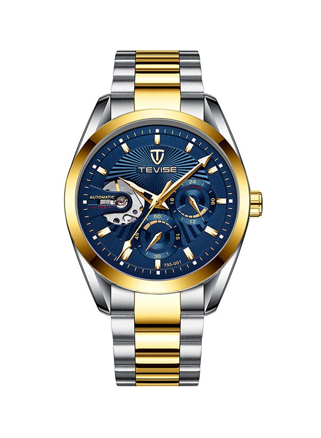 تيفيز ساعة يد رقمية بعقارب ميكانيكية ضد الماء طراز J4330GBL-KM للرجال - Image 1