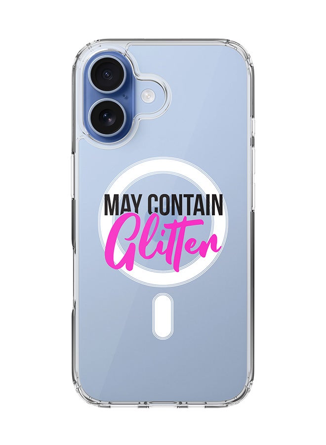 Stylizedd Classic Clear MagSafe Case for iPhone 17 , Hybrid Soft Case Flexible Edges Anti Drop TPU PC Gel Thin Transparent Cover [ Designed for iPhone 17 ] - May contain Glitter