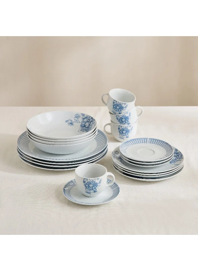 Home Box Atlanta 20-Piece Floral Print Dinner Set - Serves 4