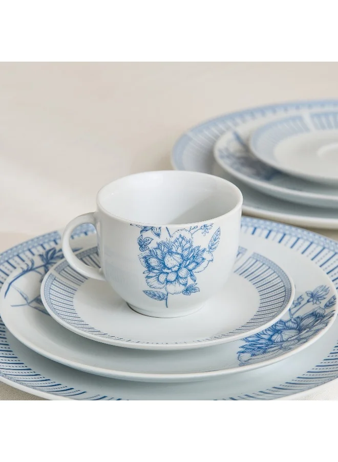 Home Box Atlanta 20-Piece Floral Print Dinner Set - Serves 4