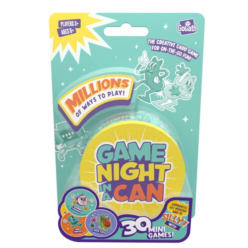 Goliath Game Night in a Can Includes 30 Hilarious Mini Games 3 or More Players Ages 8 and Up - Image 1