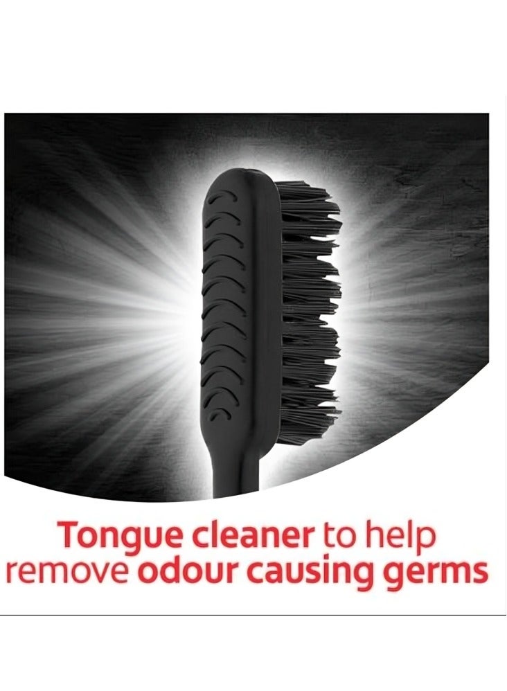 Colgate Pack Of 2 Colgate Double Action Charcoal Medium Toothbrush - Image 5