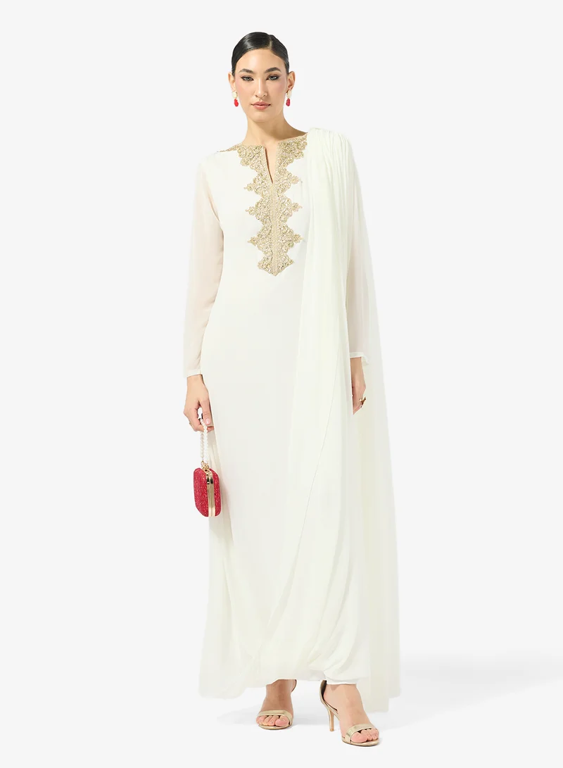 Golden Apple  Chiffon Dress With Sequin for Women | Best Price UAE