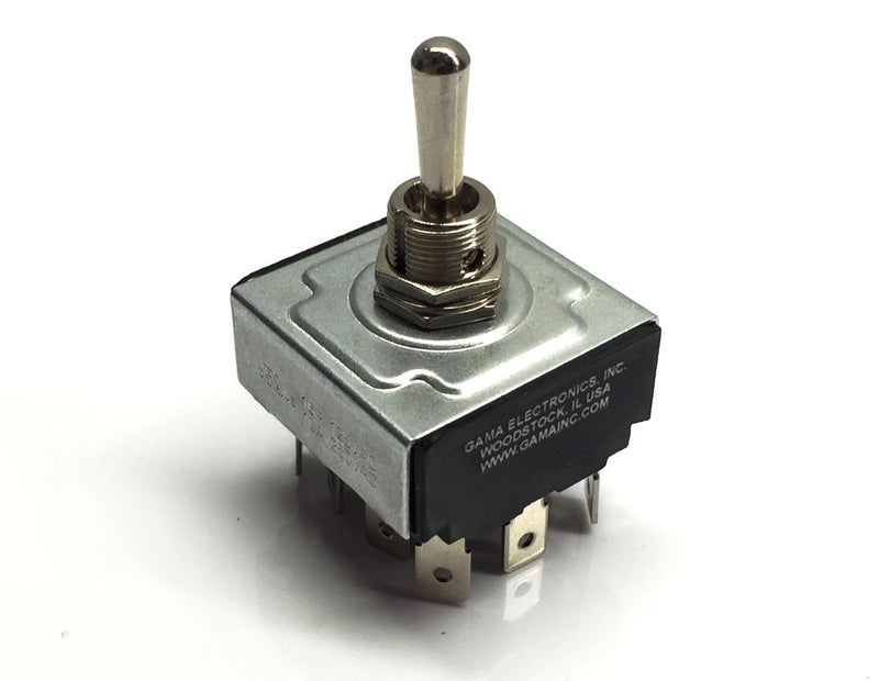 GAMA Electronics 4 Pole, Double Throw On-Off-On Toggle Switch 4PDT - Image 3