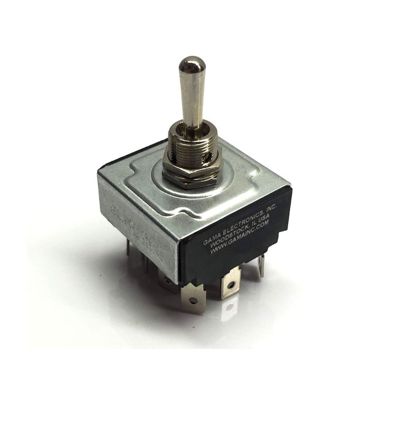 GAMA Electronics 4 Pole, Double Throw On-Off-On Toggle Switch 4PDT - Image 5