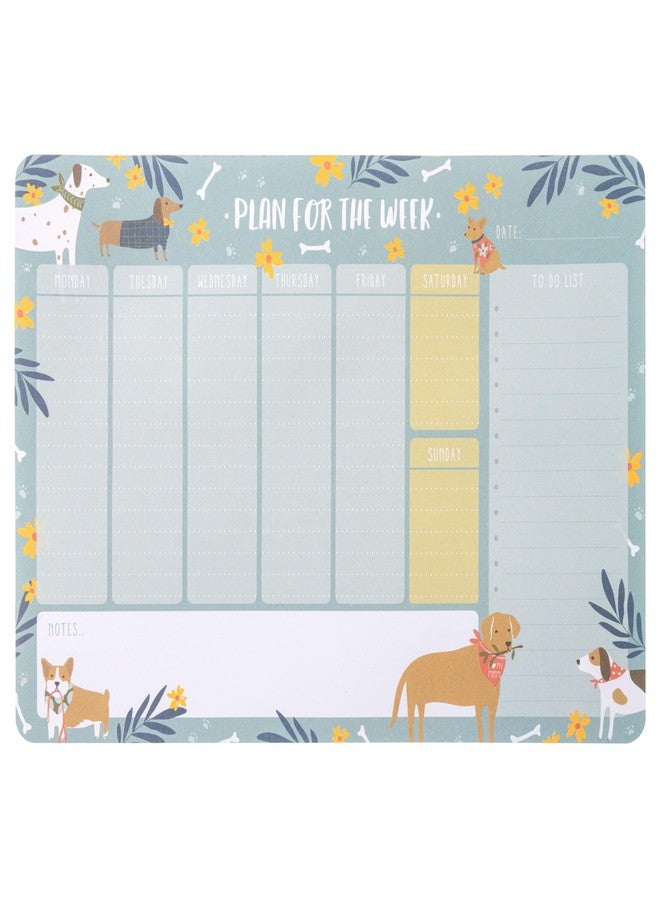 Karma, Weekly Schedule Notepad Tear Off - 54 Undated Weekly Sheets Daily to Do List, Weekly Desk Planner, Dog - Image 1