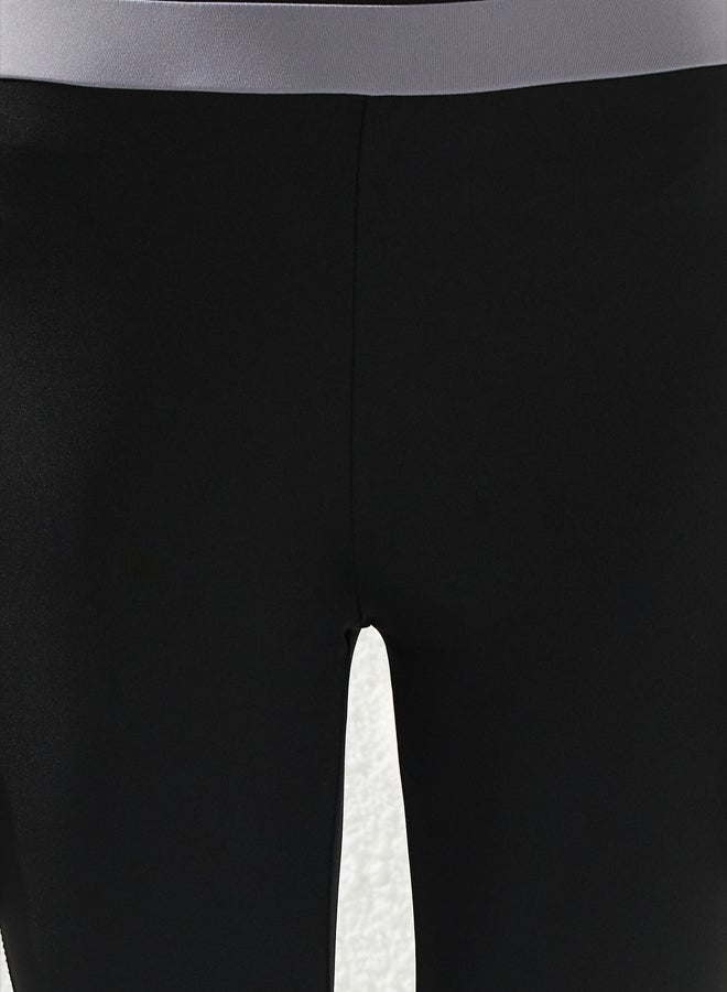 trendyol Black Scuba/Scuba Diving Comfort Fit Flare Knitted Sports Sweatpants - Image 2