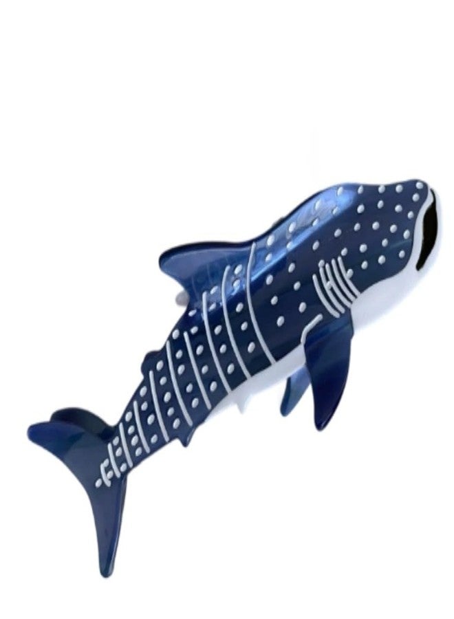 Dwuww Blue Shark Whale Claw Clips, Whale Shark Hair Clip Hair Clips, Animal Shape Hair Jaw Clips, Hair Jaw Barrettes Hair Styling Accessories Barrettes Hair Accessories - Image 1