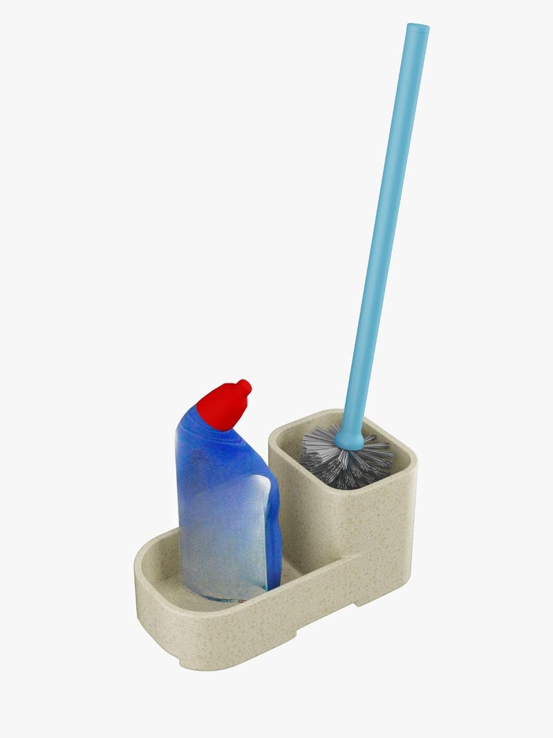 RAYNO Toilet Cleaner with Brush Holder Bathroom Accessories Toilet Cleaner Brush Stand Toilet Brush Bathroom Toilet Deep Cleaning Brush - Image 1