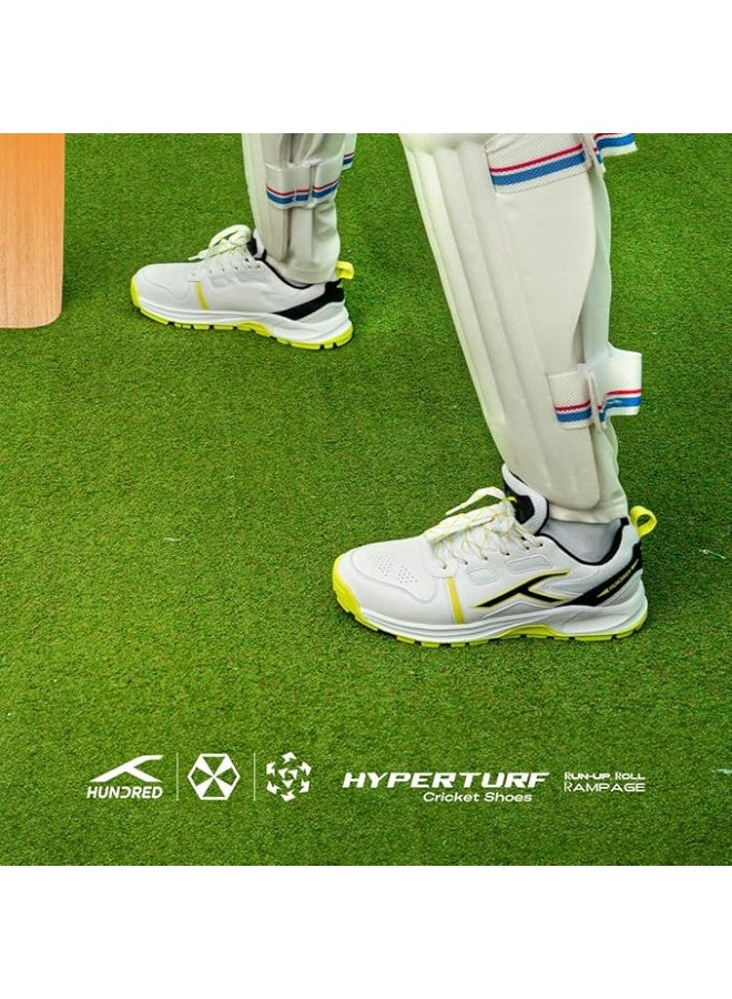 هندرد حذاء كريكت هاندرد هايبرترف - أبيض / لايم / أسود - Image 2