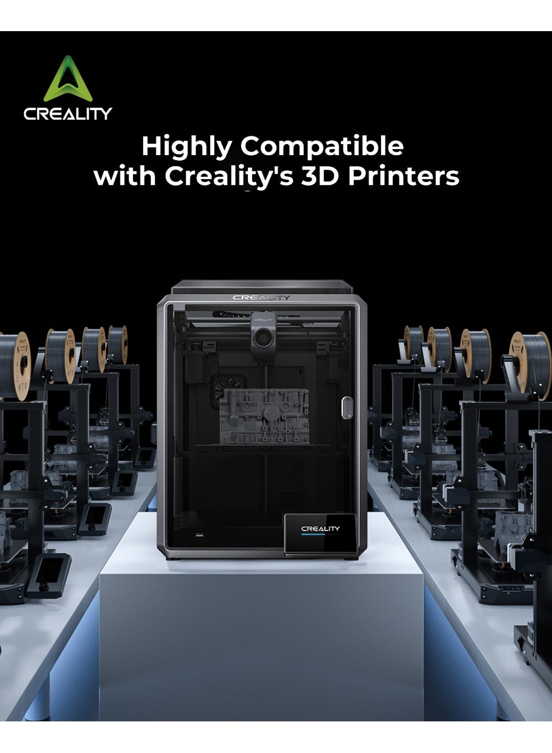 Creality Hyper Abs Filament 1.75Mm 1Kg - Grey