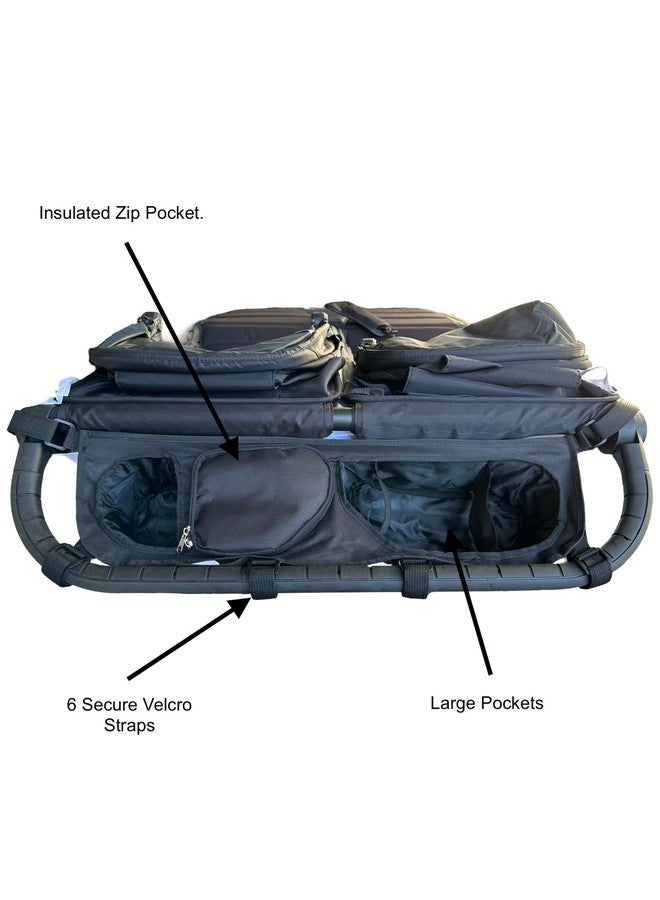 Booyah Strollers Split (bar in Middle of Handlebar) Double Stroller Organizer for Bob Duallie and Baby Jogger City Mini GT - Image 4
