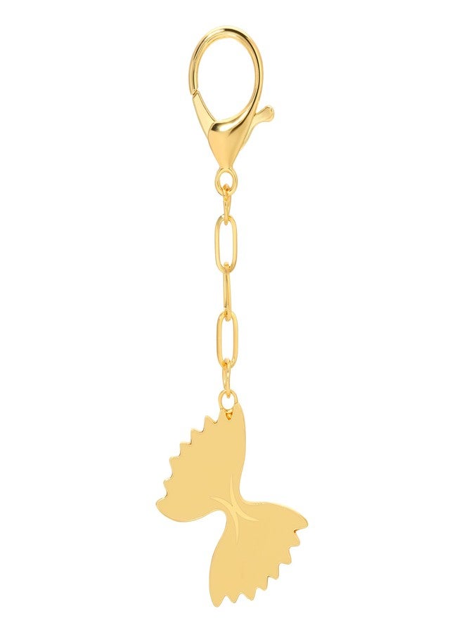 Lucky Feather Enamel Bag Charm/keychain - Pasta - Image 1