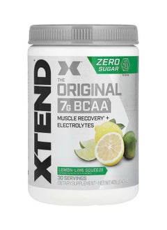 Xtend The Original 7G BCAA Muscle Recovery + Electrolytes, Zero Suger Lemon-Lime Squeeze Flavor - 30 Servings