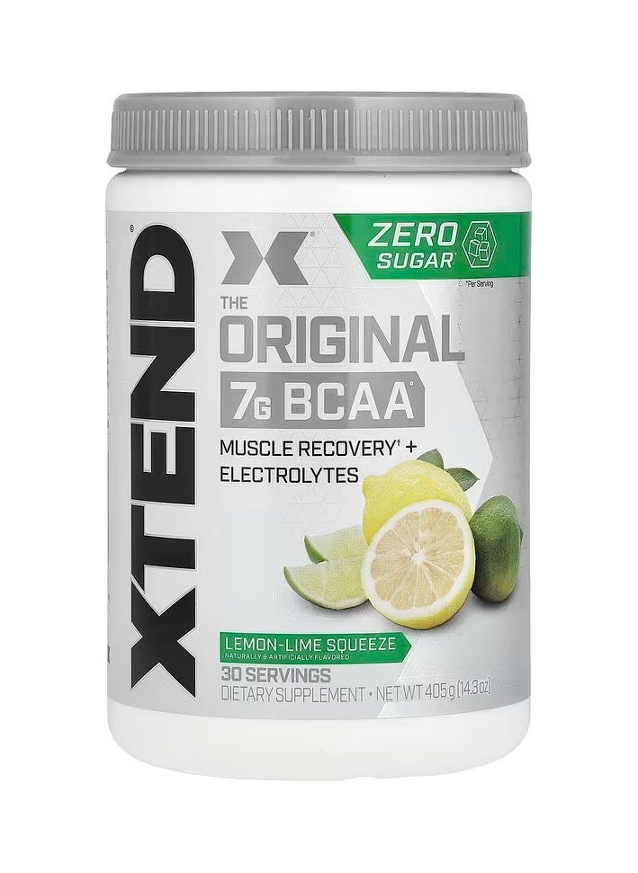 SCIVATION - Xtend The Original 7G BCAA Muscle Recovery + Electrolytes, Zero Suger Lemon-Lime Squeeze Flavor - 30 Servings - Image 1